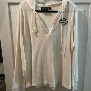 Harley-Davidson Textured Cream Top